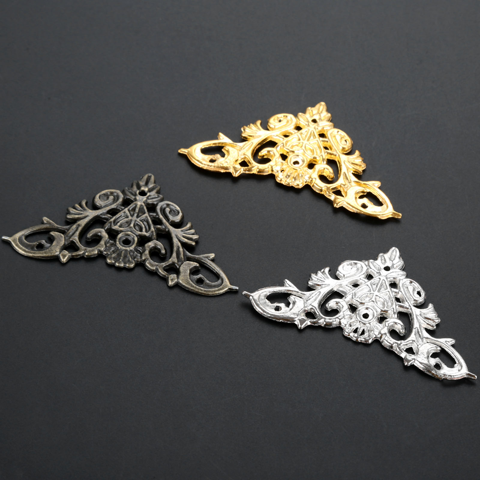 4pcs Hollow lace Corner Protec - Nail Art Vintage ulasan dan harga