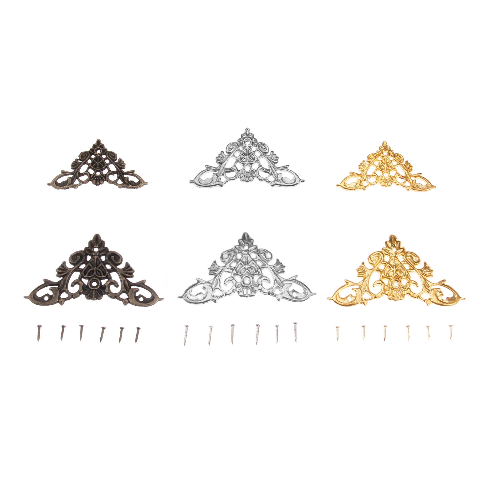 4pcs Hollow lace Corner Protec - Nail Art Vintage ulasan dan harga