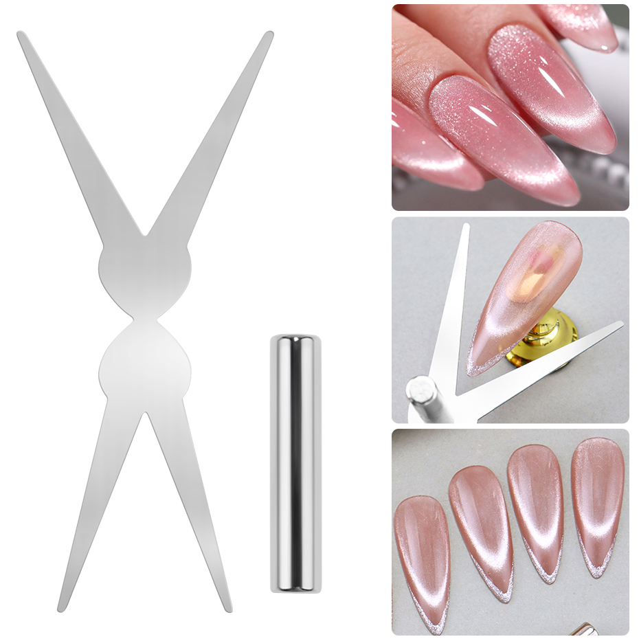 2pcs Cat Eye Magnet Set Double - Nail Gel Polish Set ulasan dan harga