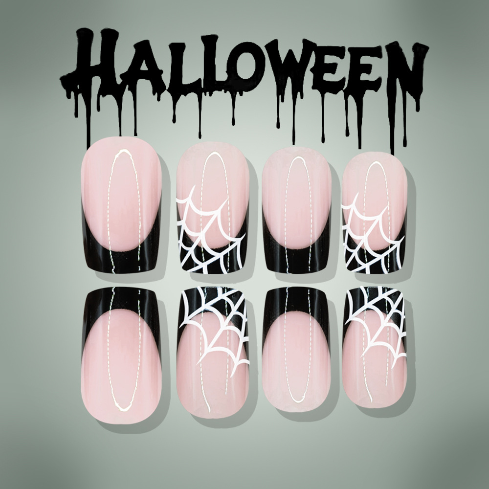 24Pcs Halloween Press On Nails - Nail Art Press On ulasan dan harga
