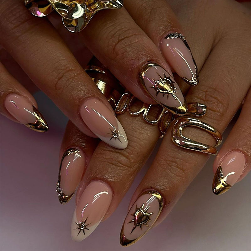 24Pcs Retro Wine Red French Al - Nail Art Simple ulasan dan harga