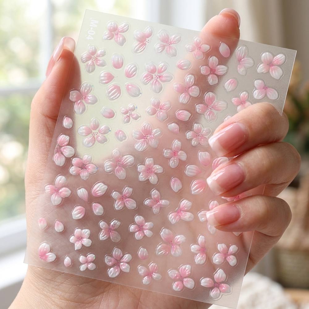 1Pc Embossed Gradient Ombre De - Nail Art Ombre Pink ulasan dan harga