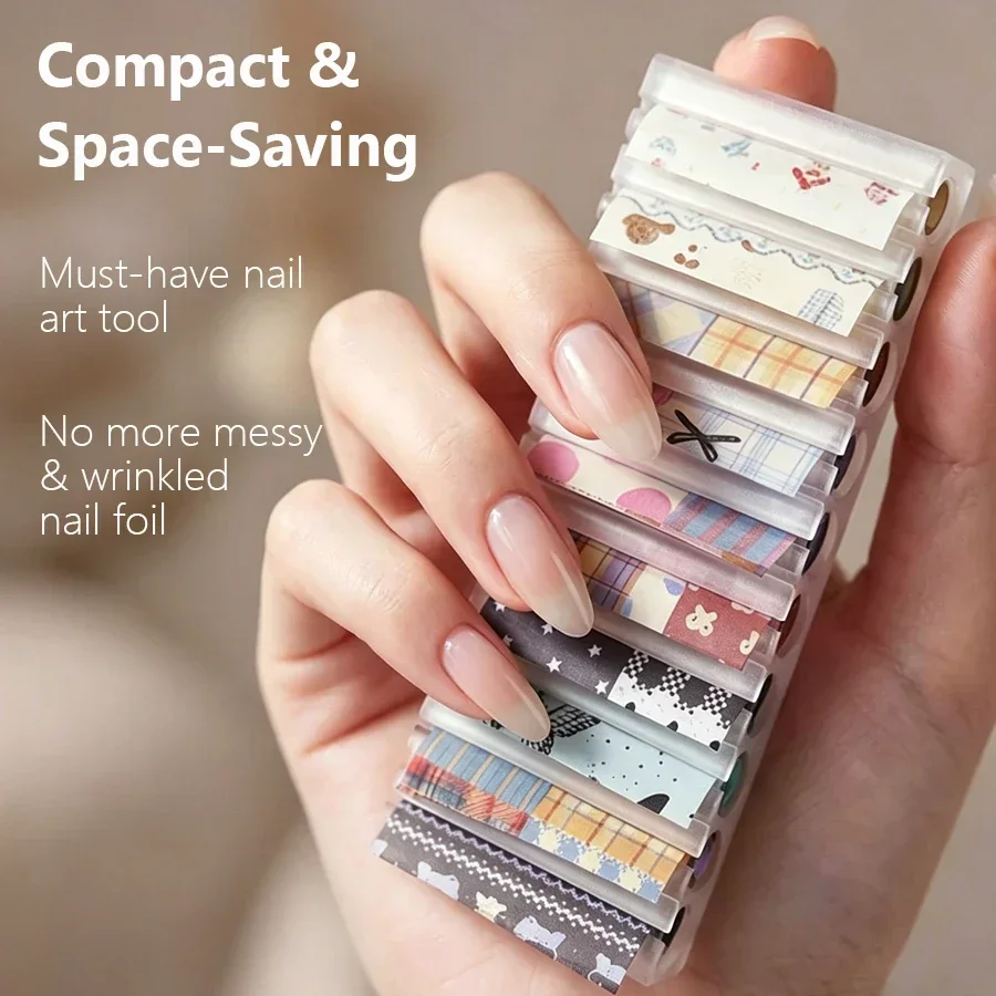Portable 10-Grid Nail Starry F - Nail Art Simple ulasan dan harga