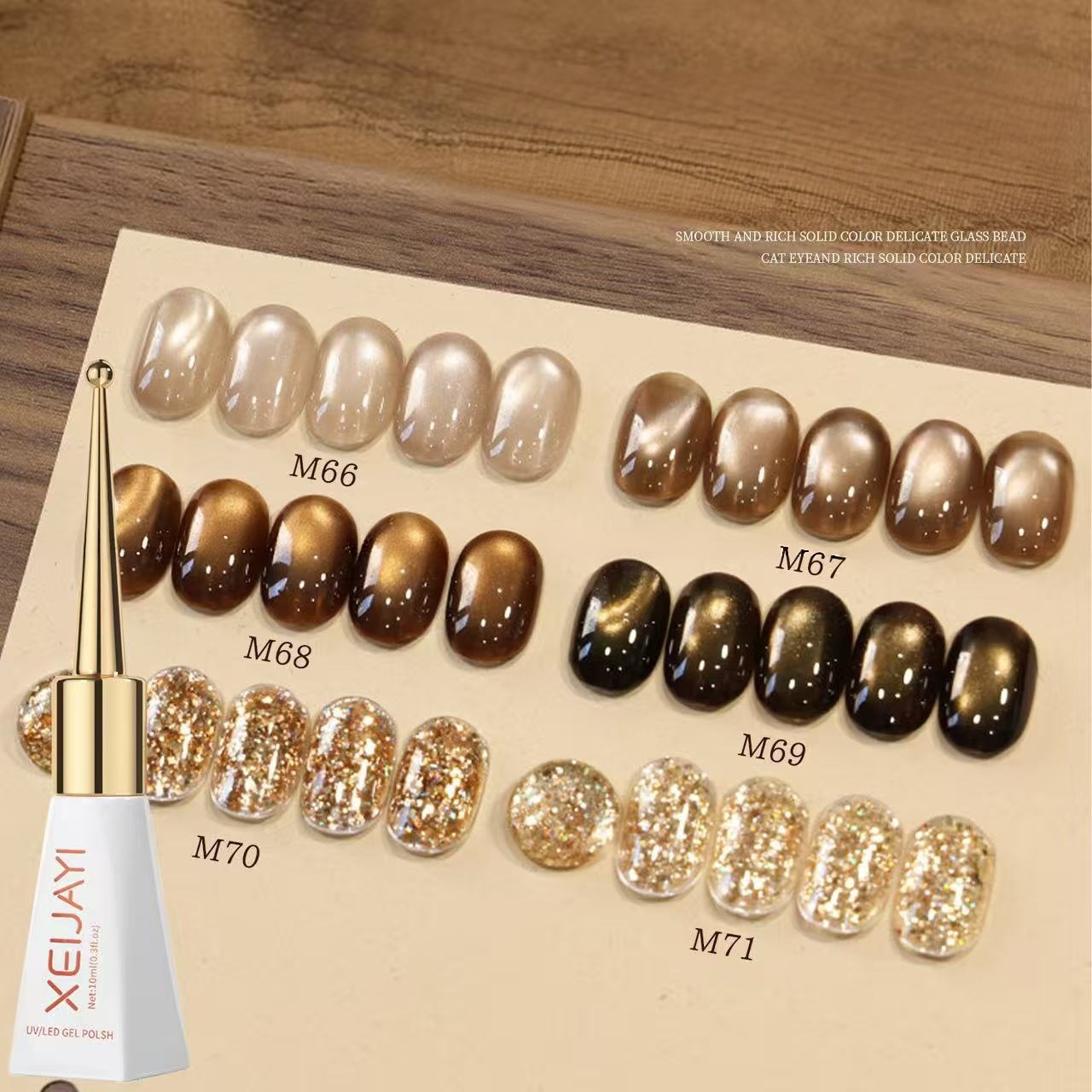 6 Colors Old Money Style Glass - Nail Art Vintage ulasan dan harga