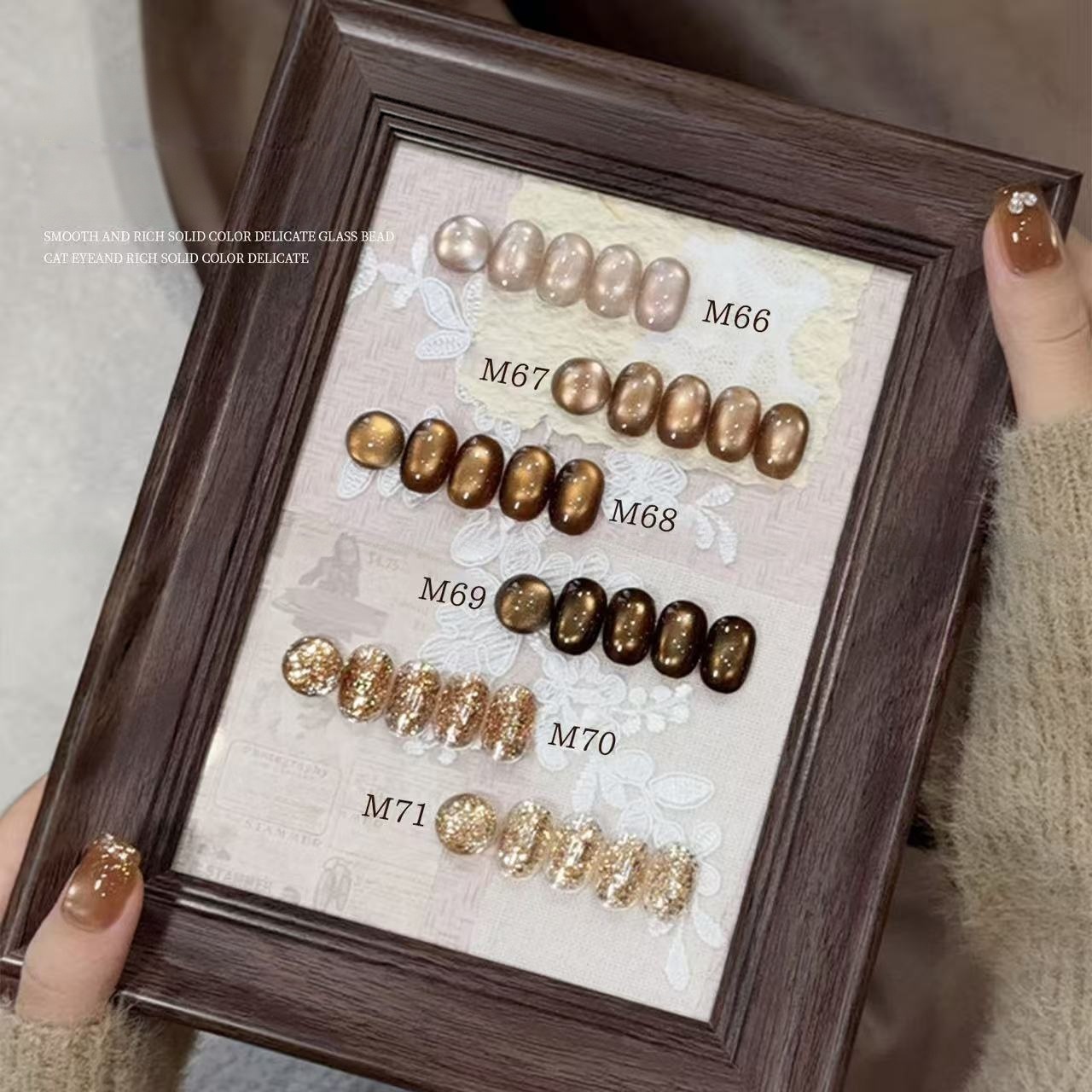 6 Colors Old Money Style Glass - Nail Art Vintage ulasan dan harga