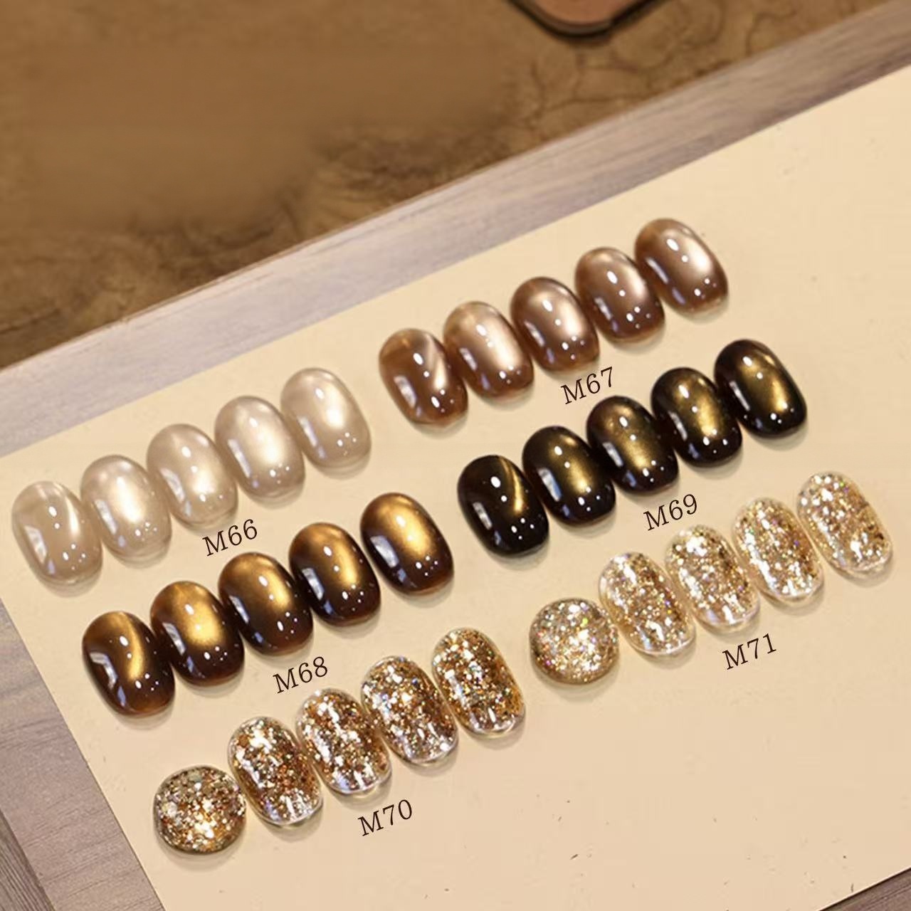 6 Colors Old Money Style Glass - Nail Art Vintage ulasan dan harga