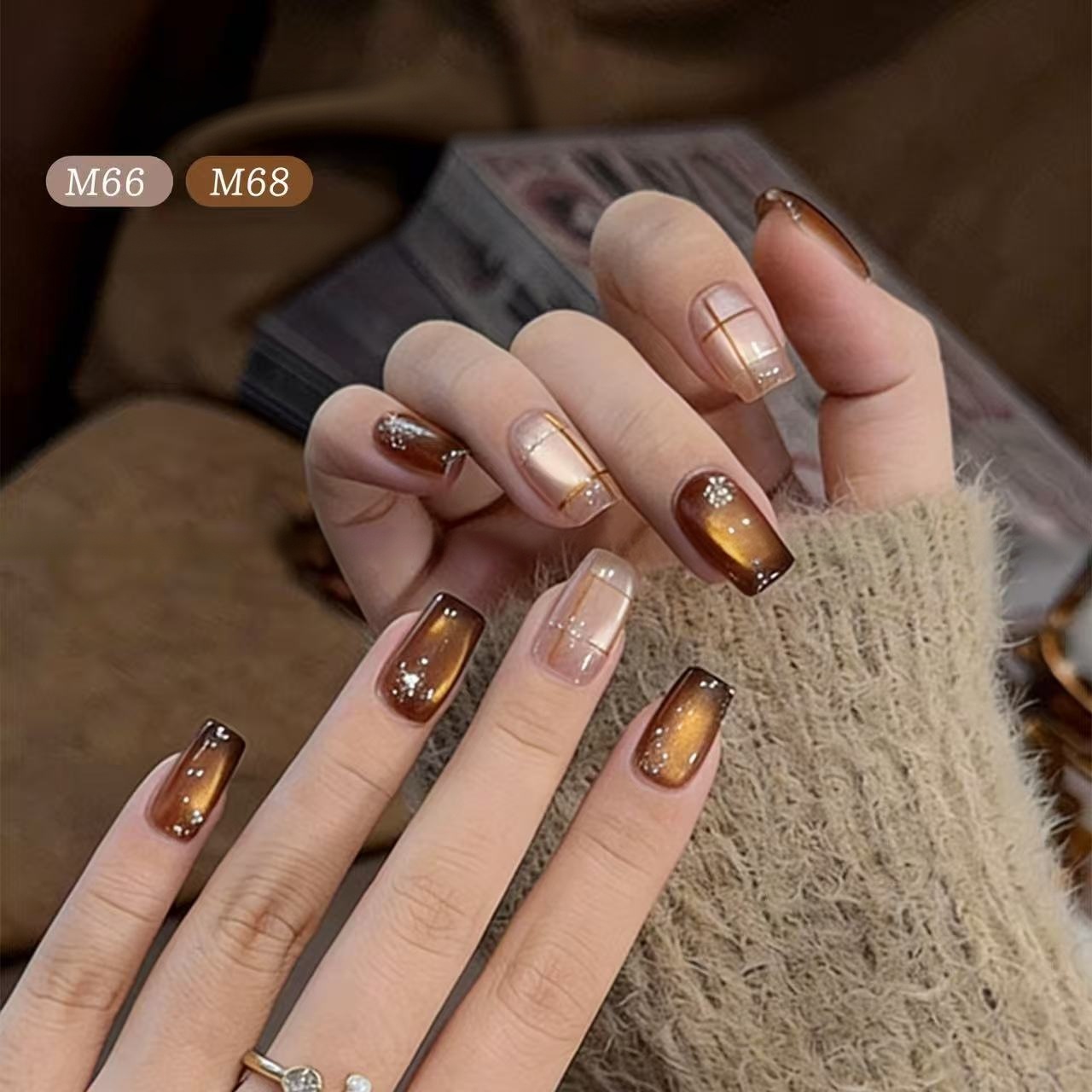 6 Colors Old Money Style Glass - Nail Art Vintage ulasan dan harga