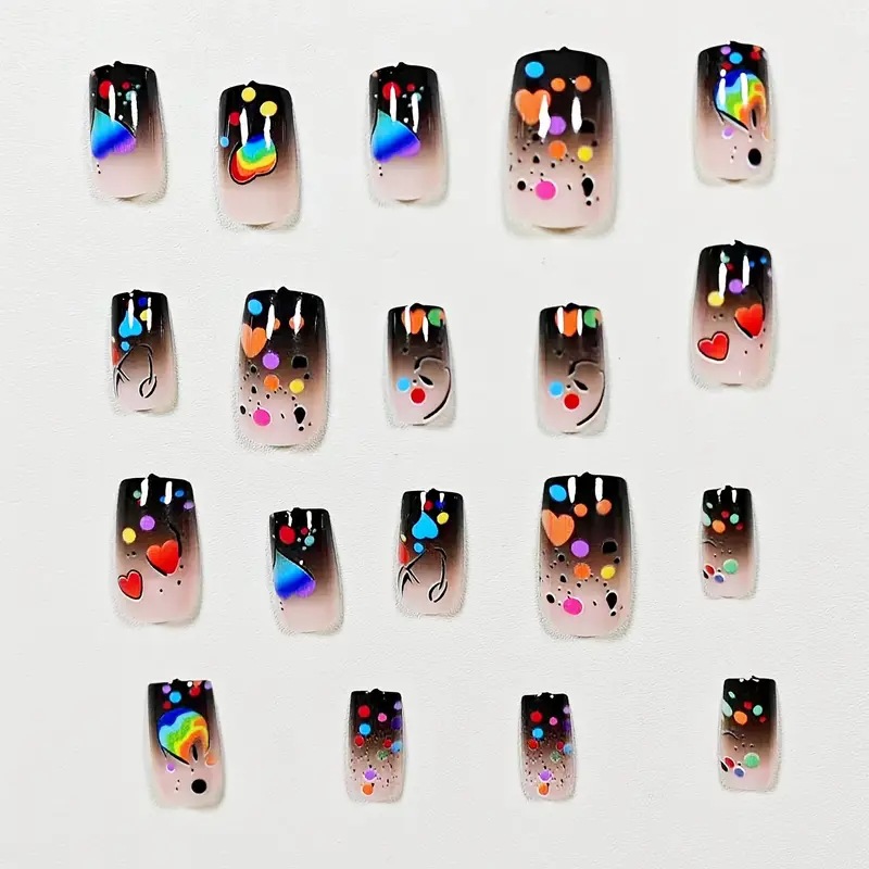 24PCS Nude Press on Nails Shor - Nail Art Press On ulasan dan harga