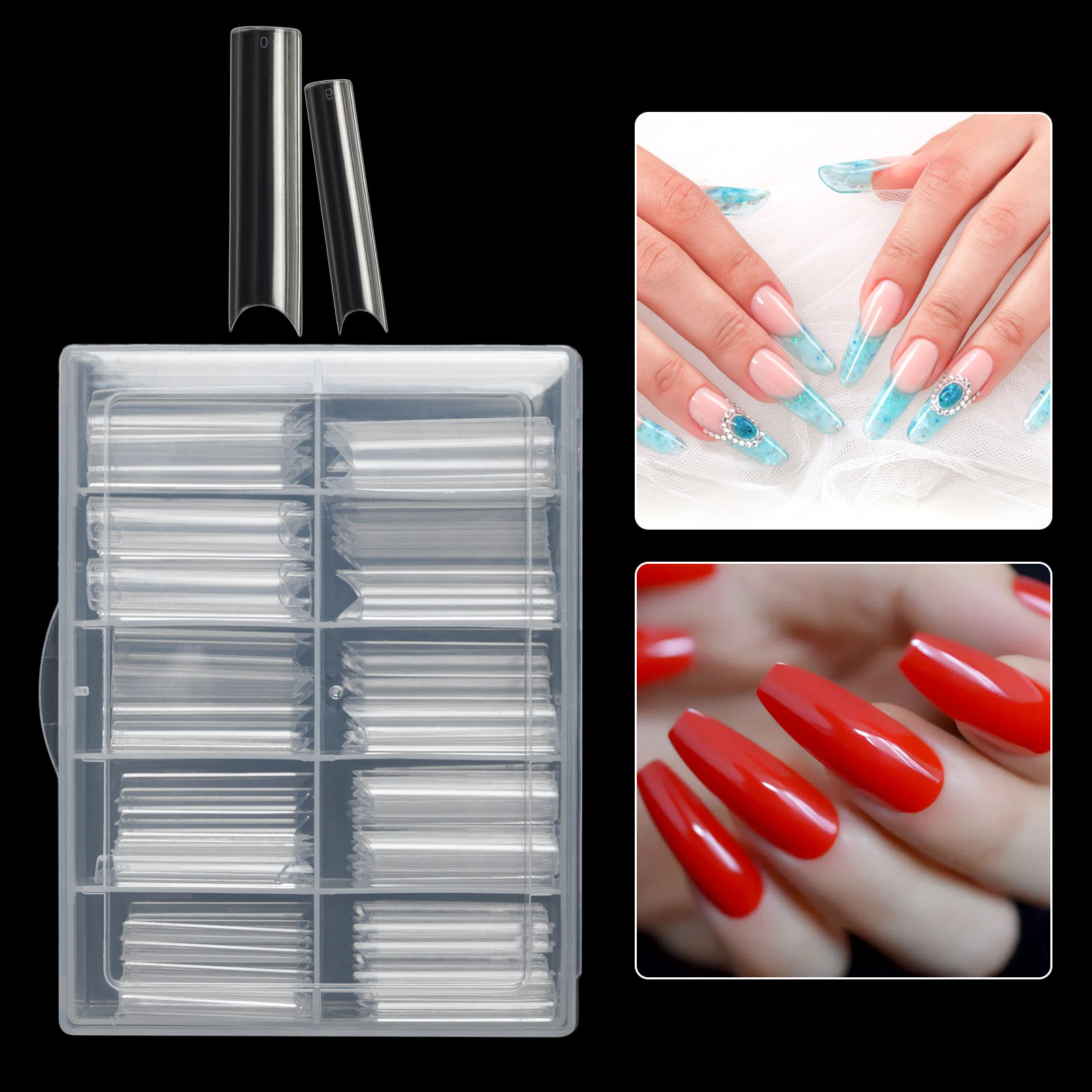 100pcs/Box XXL Extra Straight  - Nail Art Xl ulasan dan harga