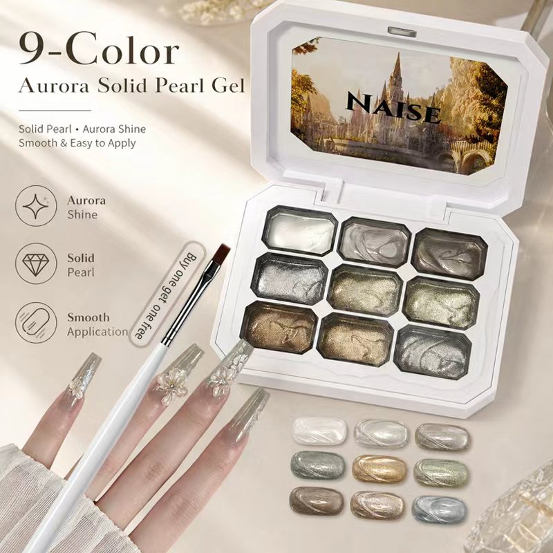 9-Color Vintage Gold Solid Gel - Nail Art Vintage ulasan dan harga