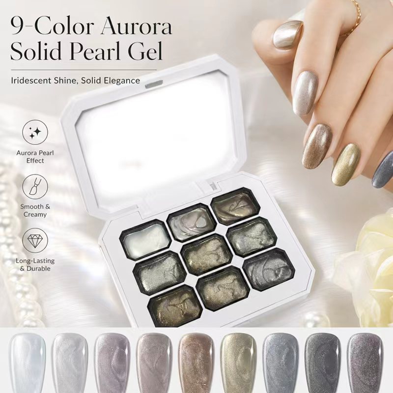9-Color Vintage Gold Solid Gel - Nail Art Vintage ulasan dan harga