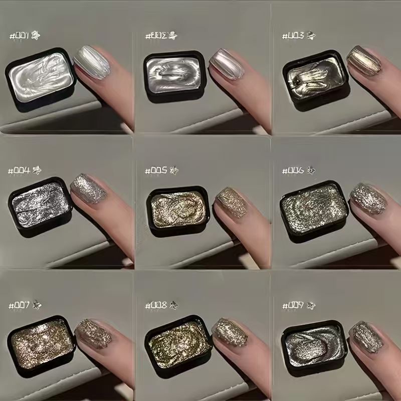 9-Color Vintage Gold Solid Gel - Nail Art Vintage ulasan dan harga