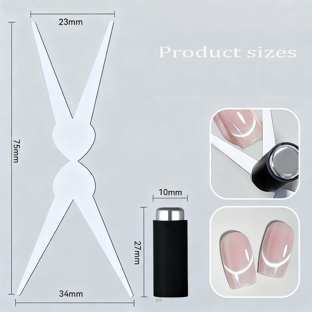 3D Double Headed Nails French  - Nail Gel Polish Set ulasan dan harga