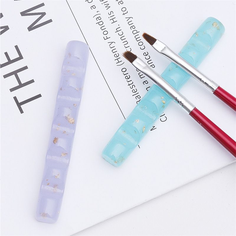 5 Grid Nail Brush Holder Stand - Nail Art Simple ulasan dan harga