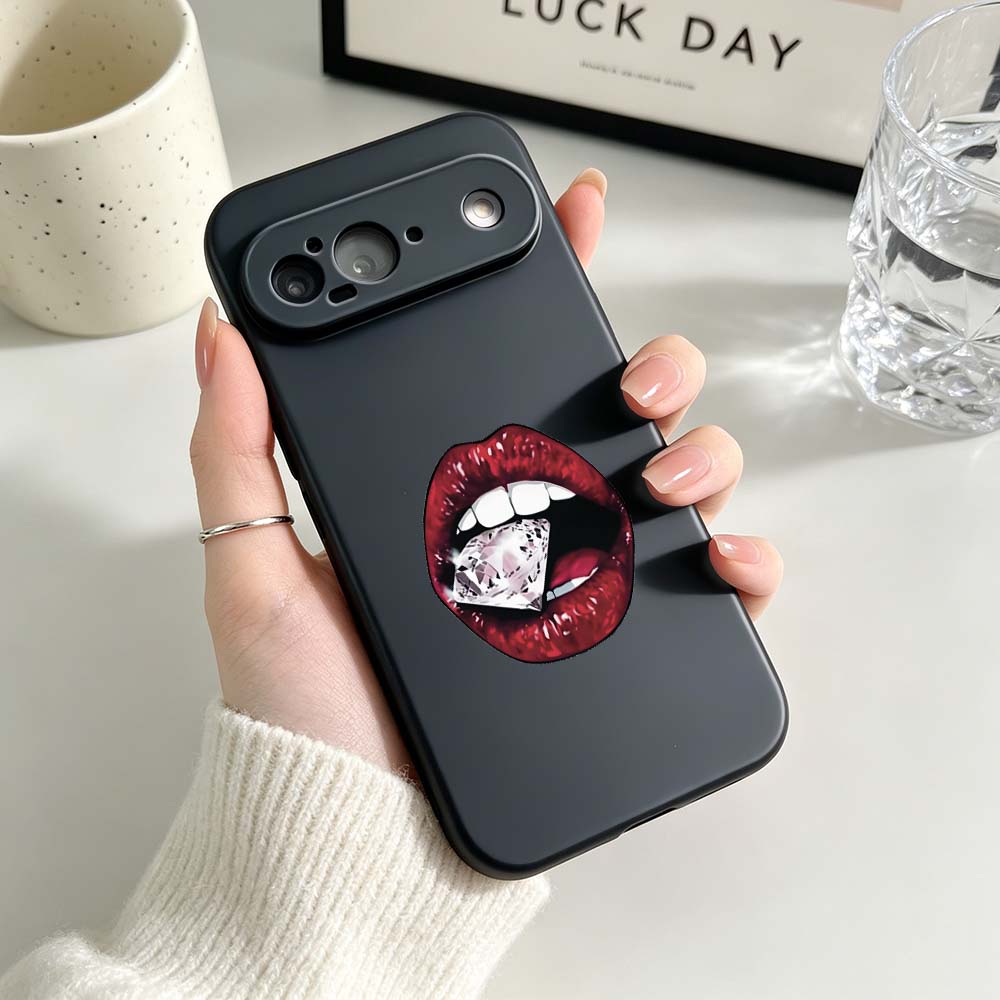 Red Lips Nails Art Phone Case  - Nail Art Xl ulasan dan harga
