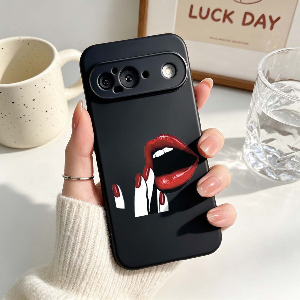 Red Lips Nails Art Phone Case  - Nail Art Xl ulasan dan harga