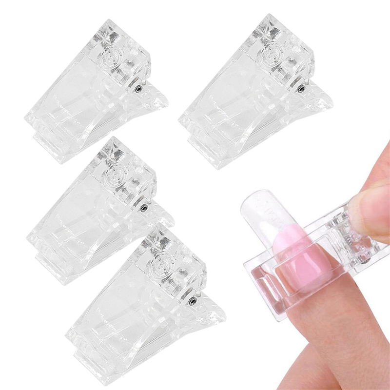 Acrylic Nail Clip Transparent  - Nail Art Xl ulasan dan harga