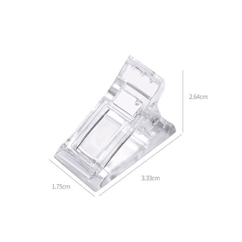 Acrylic Nail Clip Transparent  - Nail Art Xl ulasan dan harga