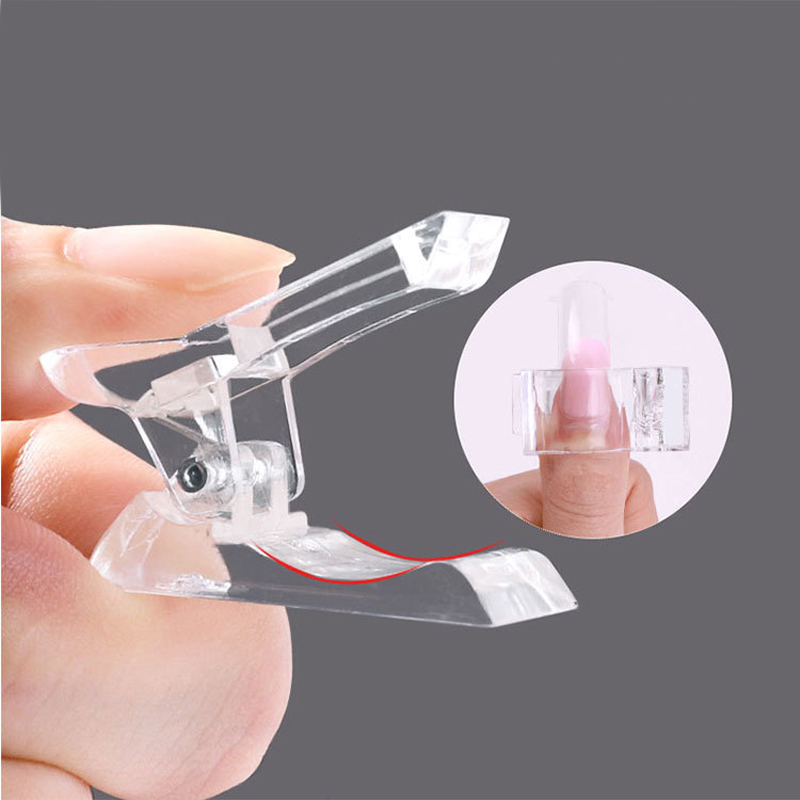 Acrylic Nail Clip Transparent  - Nail Art Xl ulasan dan harga