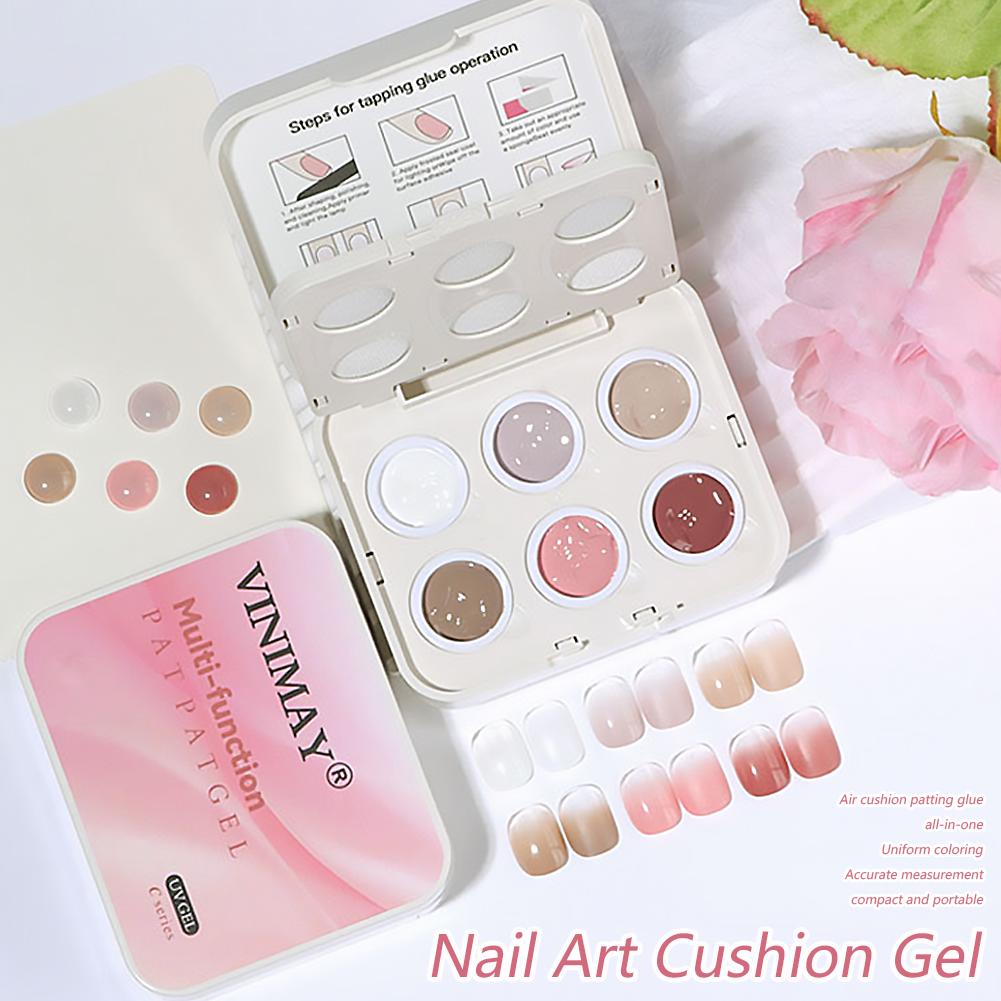 6 Colors Ombre Nail Gradient G - Nail Art Ombre Pink ulasan dan harga