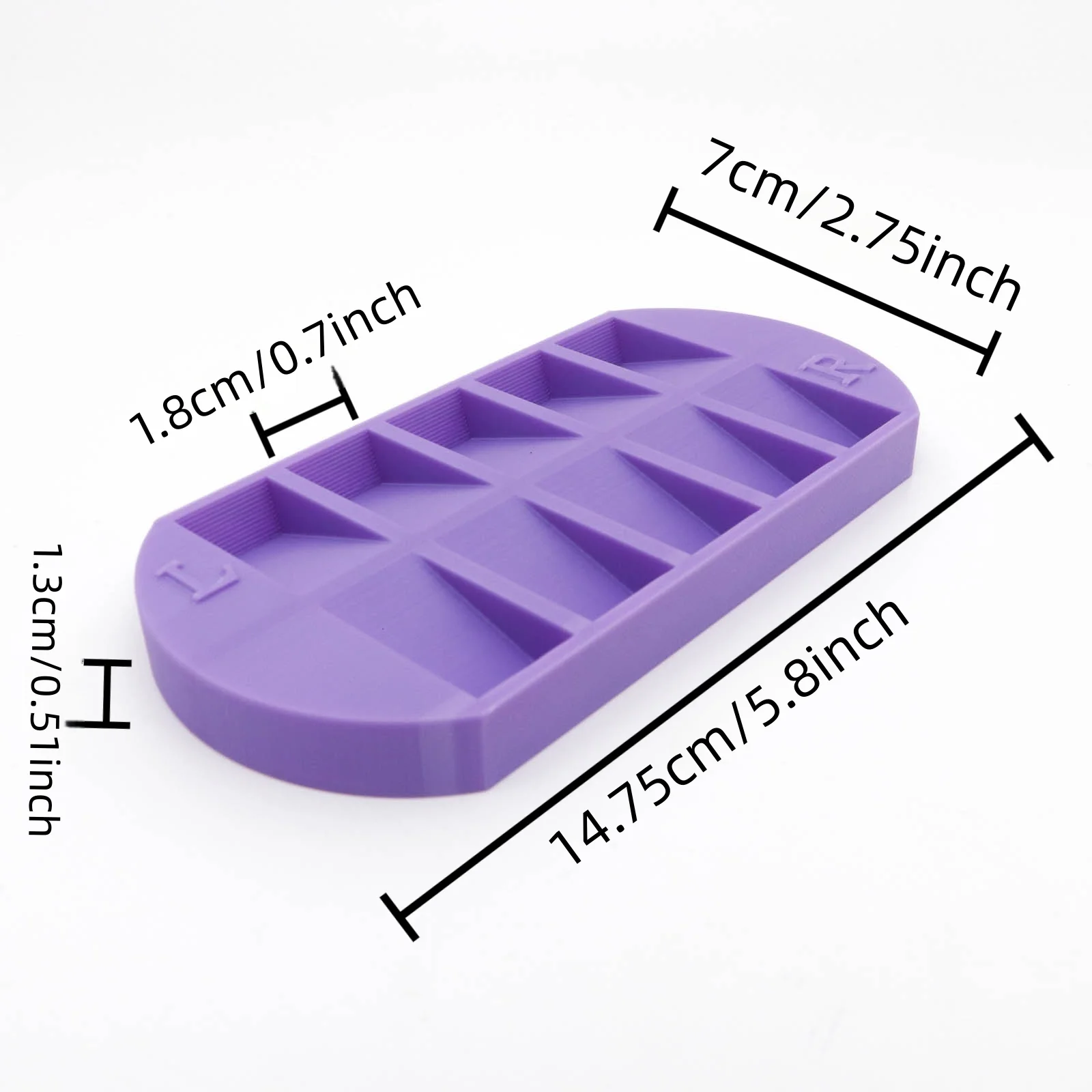 8-Grids Nail Tip Storage Tray  - Nail Art Simple ulasan dan harga