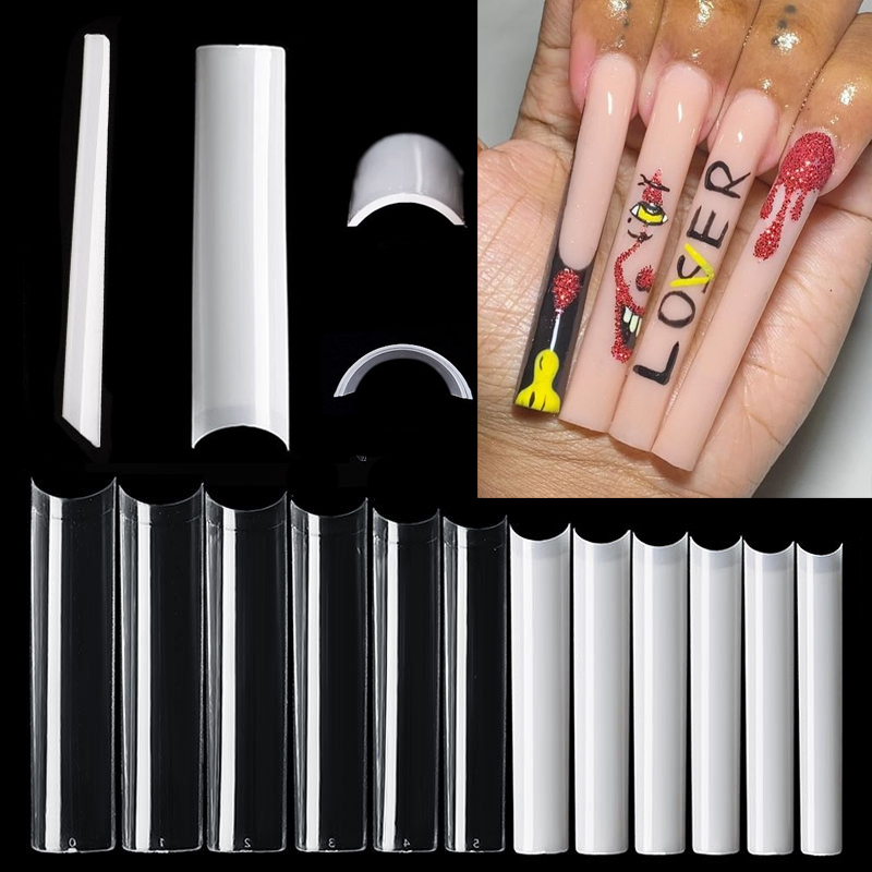 500 Pcs Long Square No C Curve - Nail Art Xl ulasan dan harga