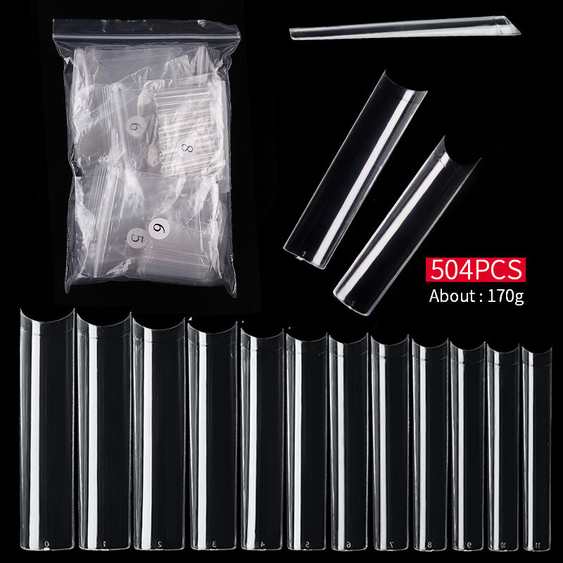 500 Pcs Long Square No C Curve - Nail Art Xl ulasan dan harga