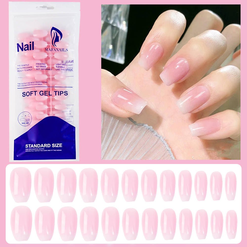 120pcs Nude White Fake Nails N - Nail Art Xl ulasan dan harga
