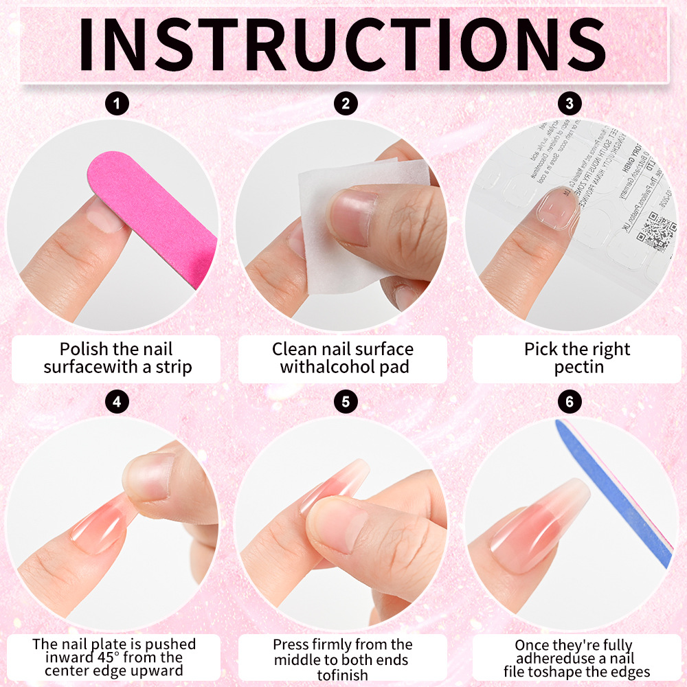 120pcs Nude White Fake Nails N - Nail Art Xl ulasan dan harga