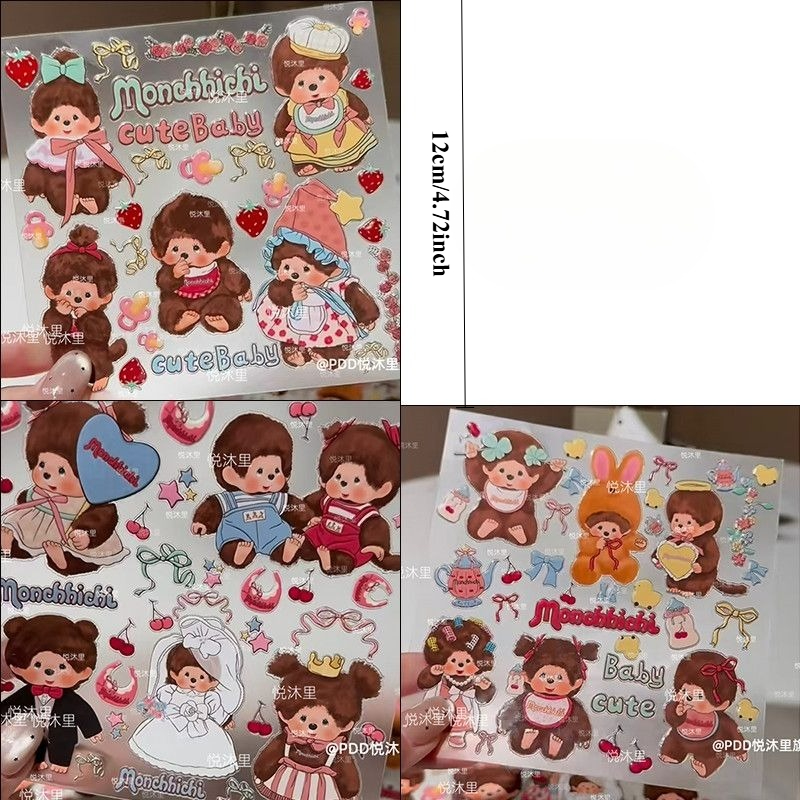 Monchhichi Vintage Waterproof  - Nail Art Vintage ulasan dan harga