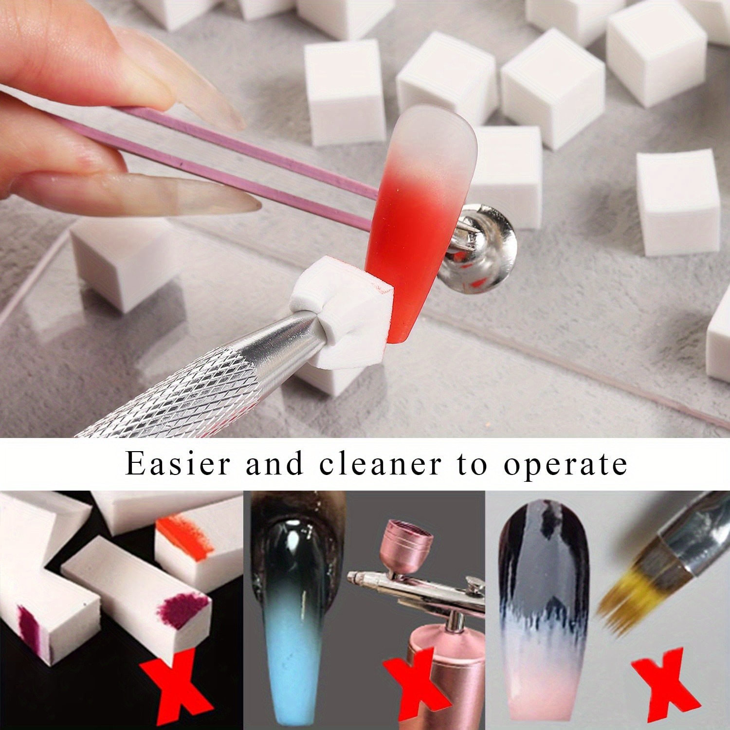 1/50/100Pcs Square Nail Art Sp - Nail Gel Polish Set ulasan dan harga