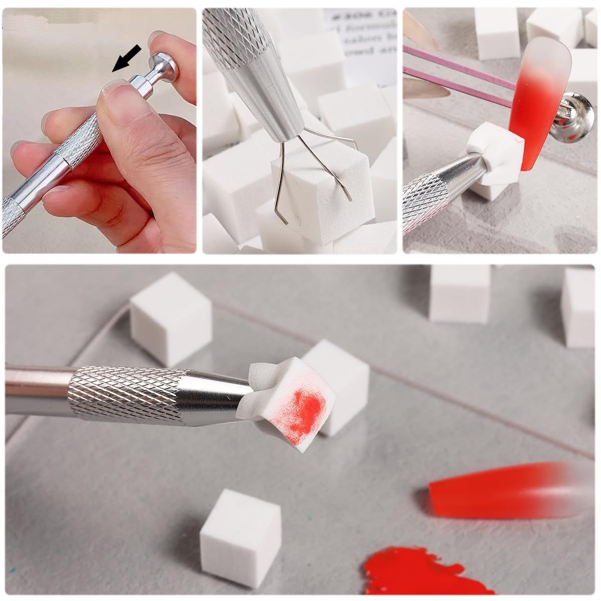 1/50/100Pcs Square Nail Art Sp - Nail Gel Polish Set ulasan dan harga