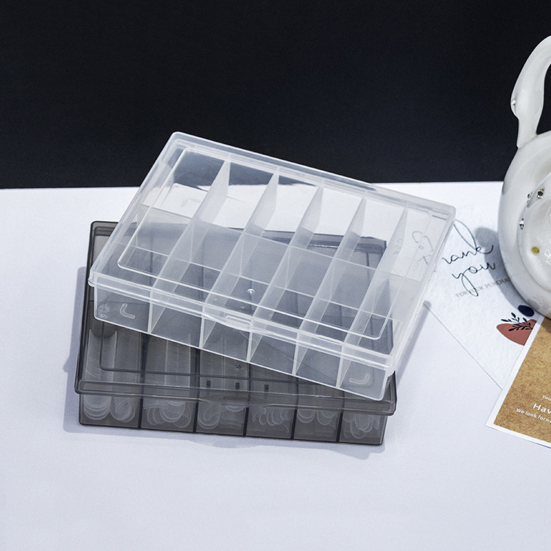 1pcs 12 Grids Transparent Empt - Nail Art Simple ulasan dan harga