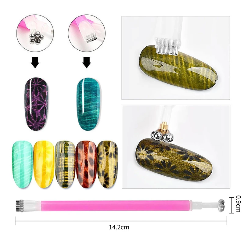 Multi Style Cat Eye Nail Magne - Nail Gel Polish Set ulasan dan harga