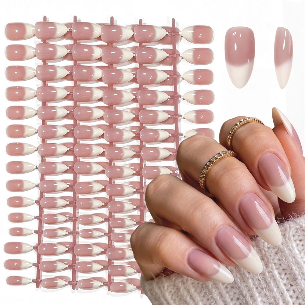 150Pcs Ins Style French Gradie - Nail Art Ombre Pink ulasan dan harga
