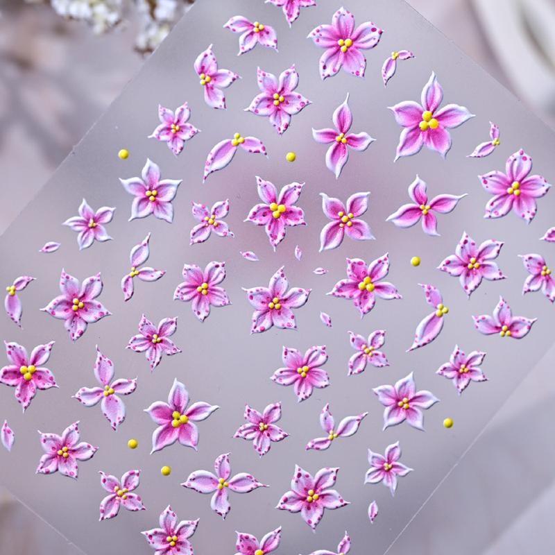 5D Relief Ombre Pink Five Peta - Nail Art Ombre Pink ulasan dan harga