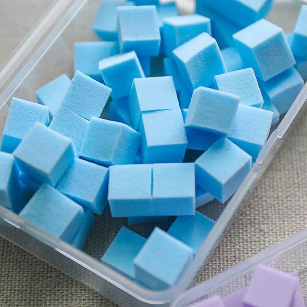 Small Cube Nail Blending Spong - Nail Art Ombre Pink ulasan dan harga