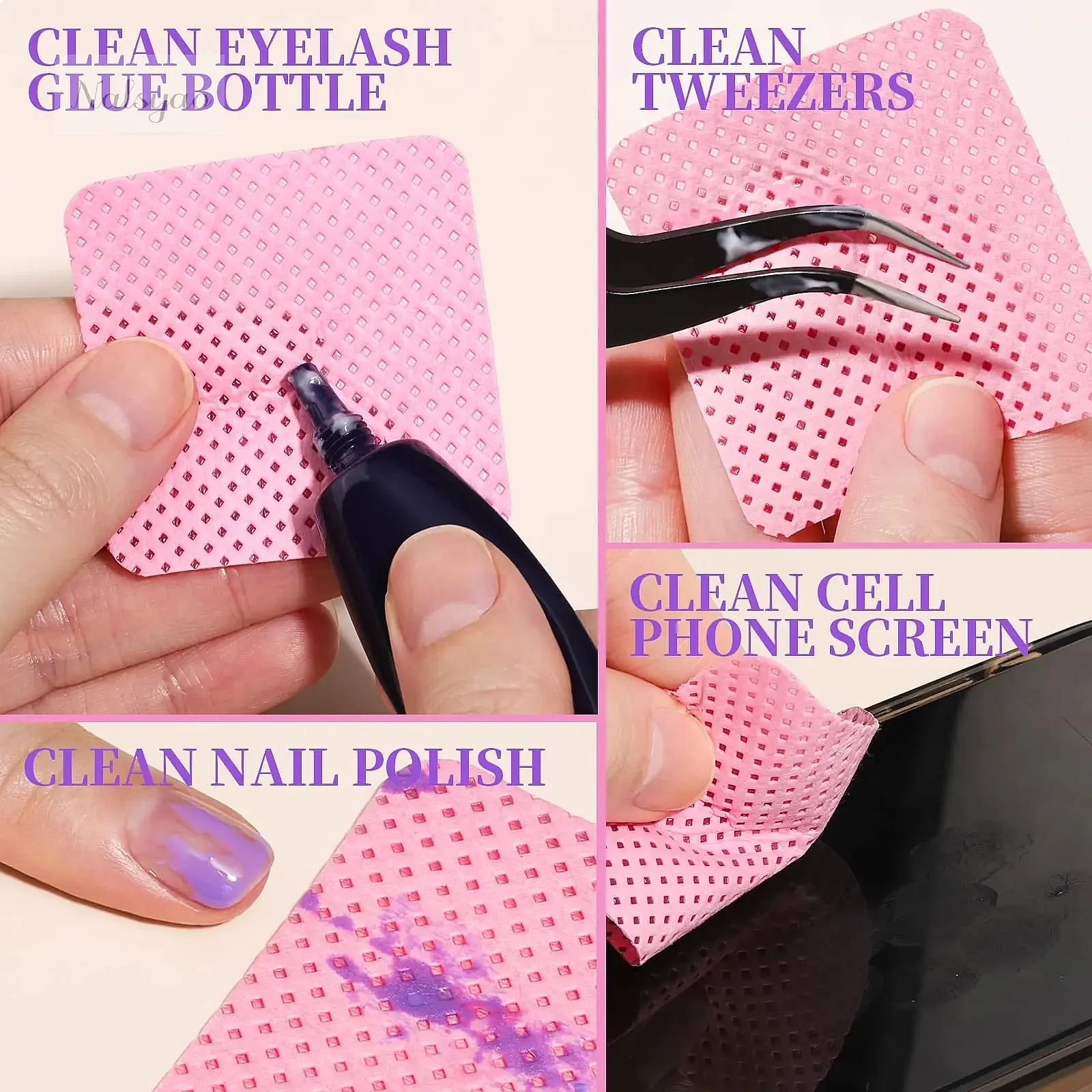 200Pcs Lint Free Nail Cleaning - Nail Art Ideas ulasan dan harga