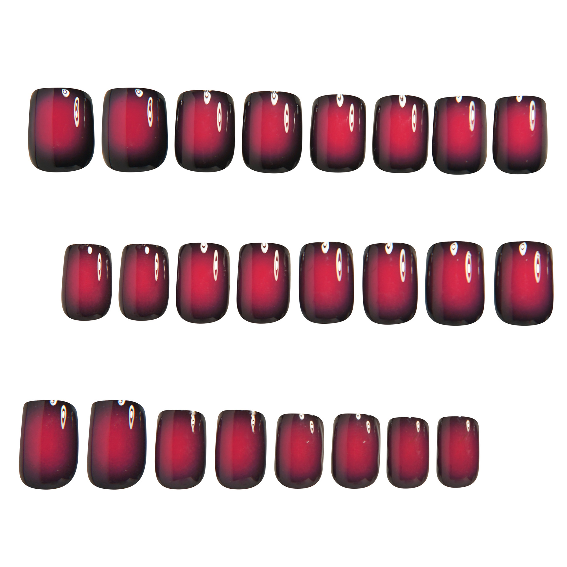 Short Square fake nails for wo - Nail Art Press On ulasan dan harga
