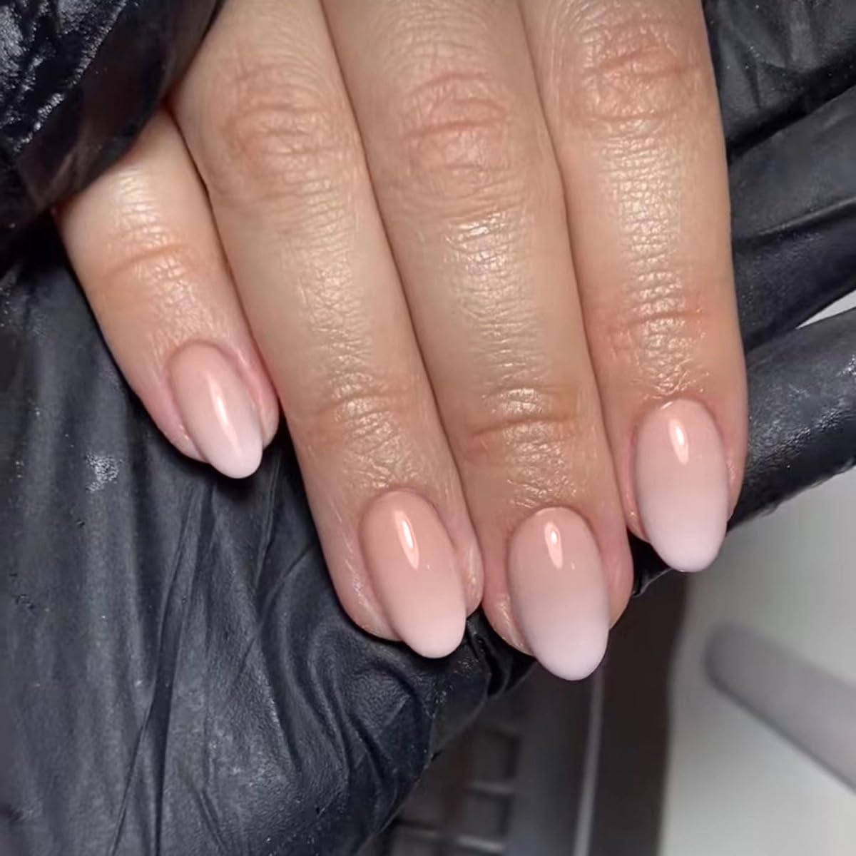 120PCS Medium Oval Ombre Pink  - Nail Art Ombre Pink ulasan dan harga