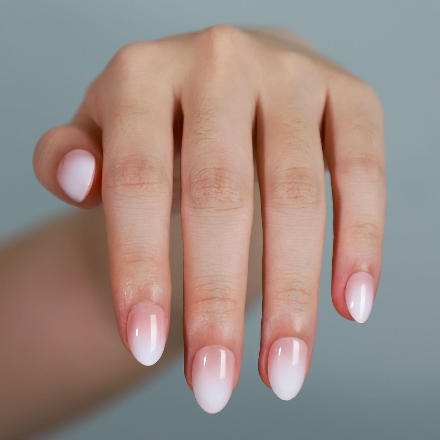 120PCS Medium Oval Ombre Pink  - Nail Art Ombre Pink ulasan dan harga