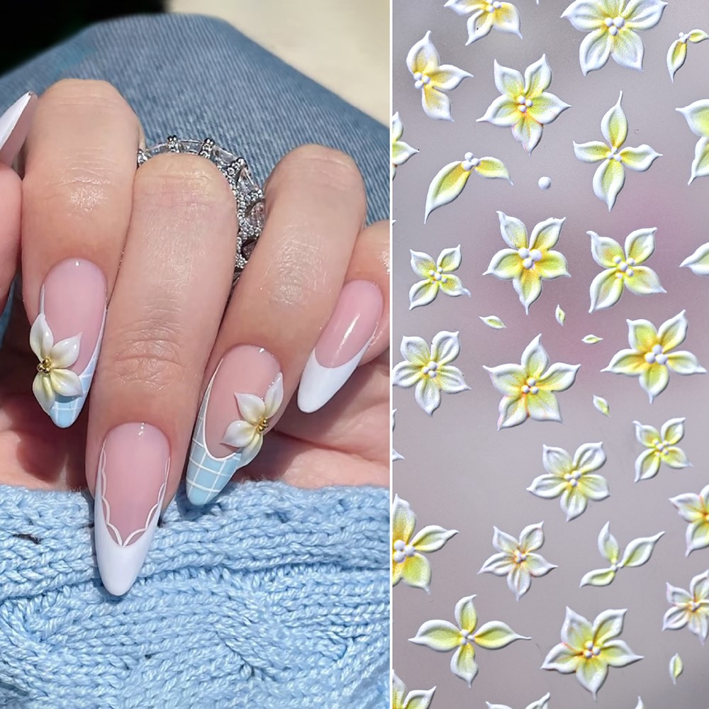 5D Relief Ombre Pink Five-Peta - Nail Art Ombre Pink ulasan dan harga