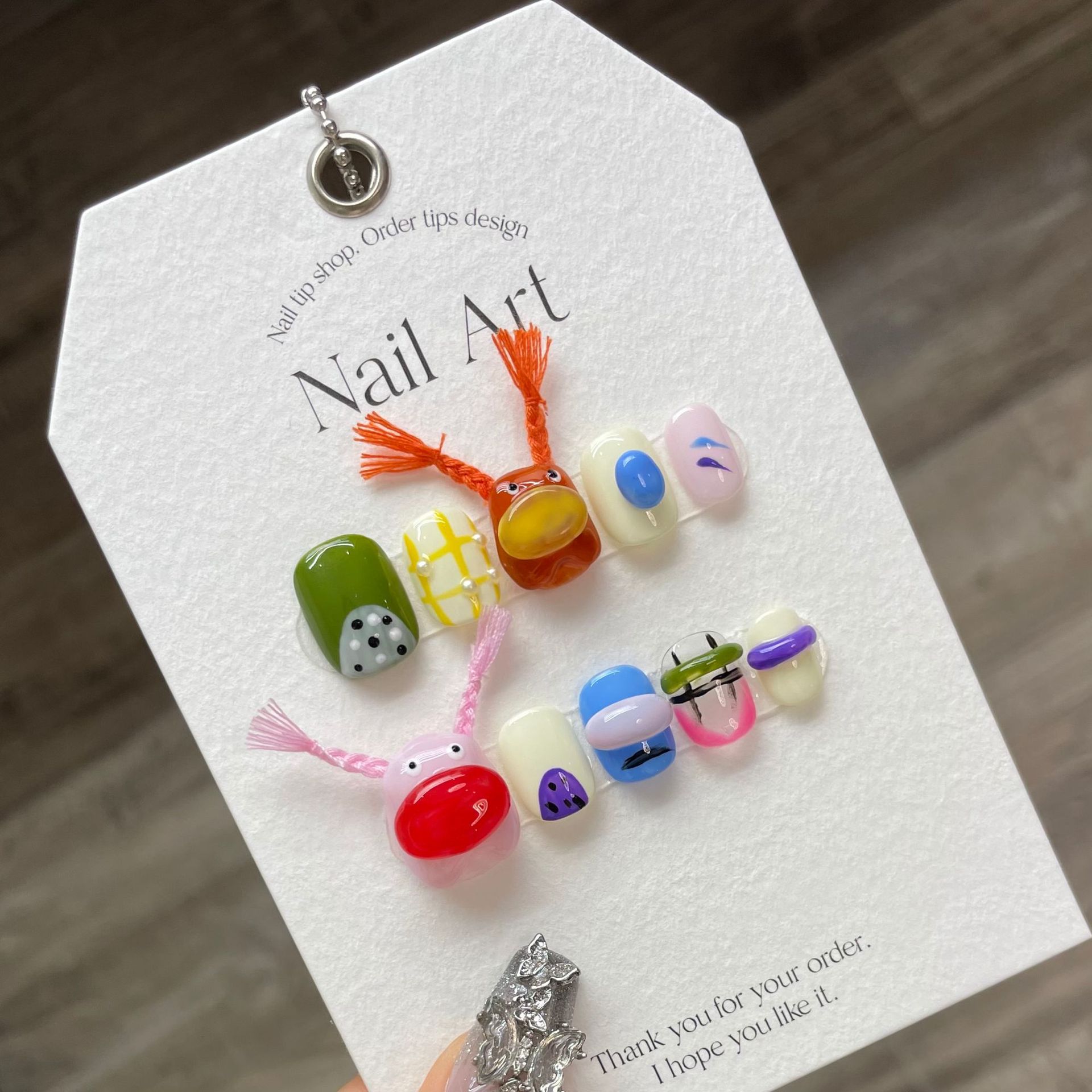 10 pcs Luxury Handmade Press o - Nail Adhesive Tab ulasan dan harga