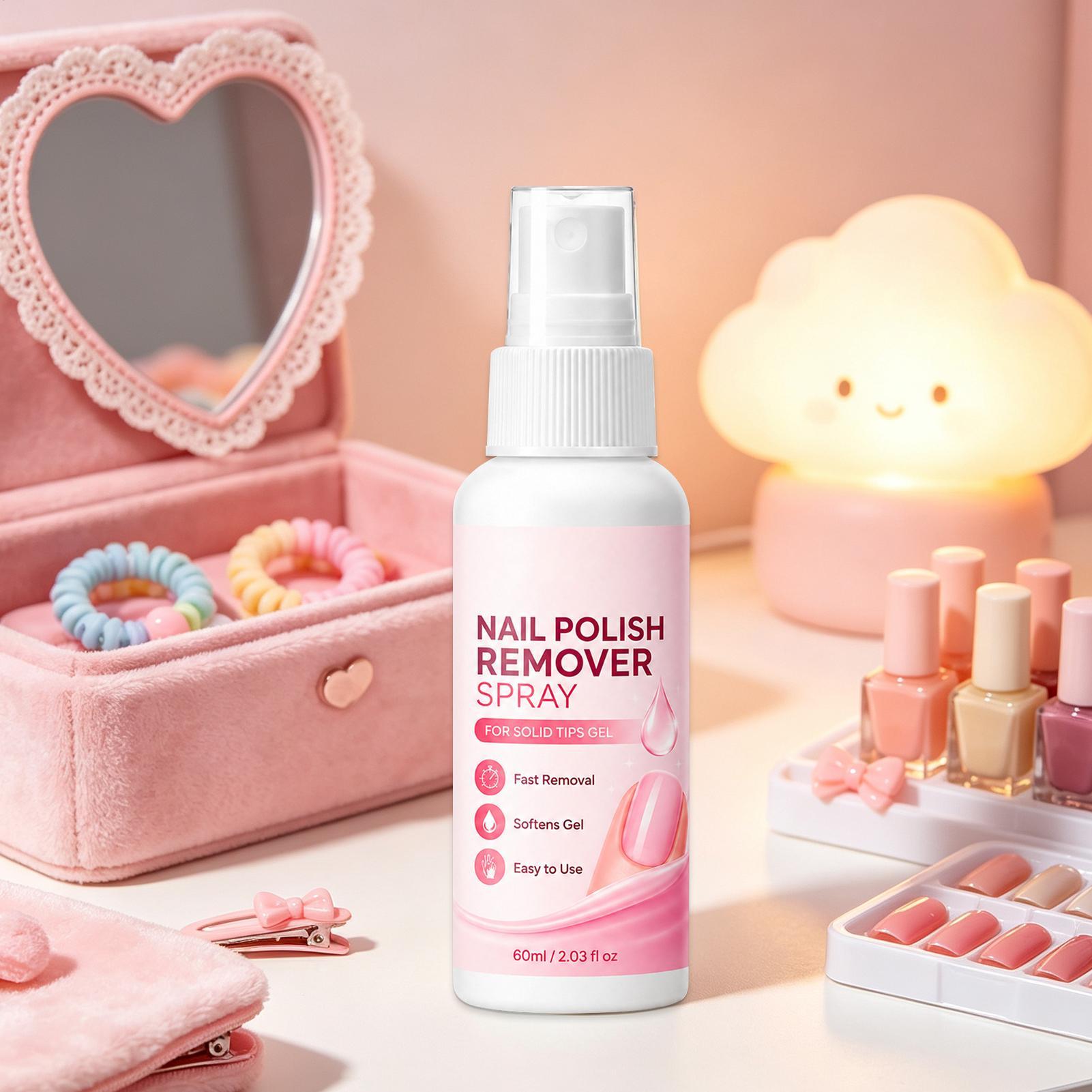 60ml Nail Remover Spray For Pr - Nail Art Press On ulasan dan harga