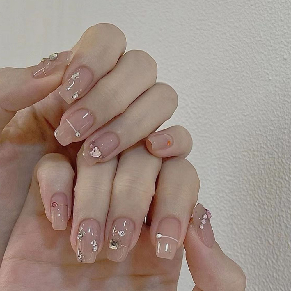 24Pcs Cat's Eye Simple Glitter - Nail Art Simple ulasan dan harga