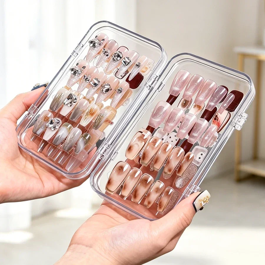 Clear Foldable Press On Nail S - Nail Art Simple ulasan dan harga