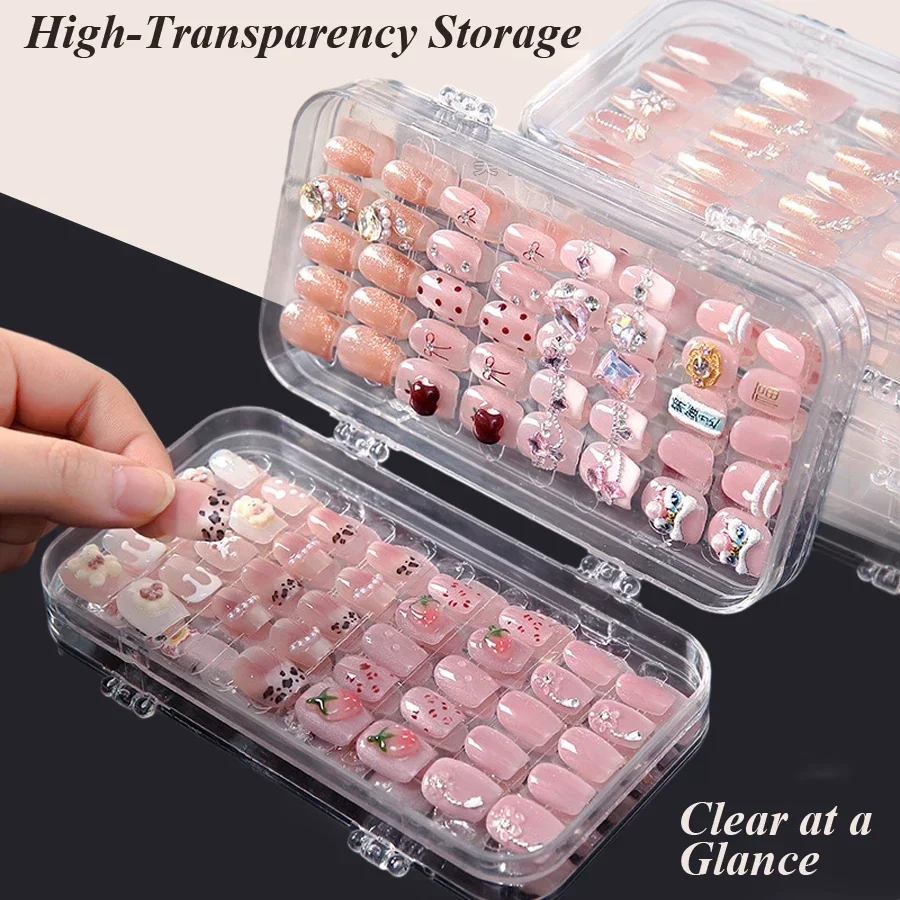 Clear Foldable Press On Nail S - Nail Art Simple ulasan dan harga