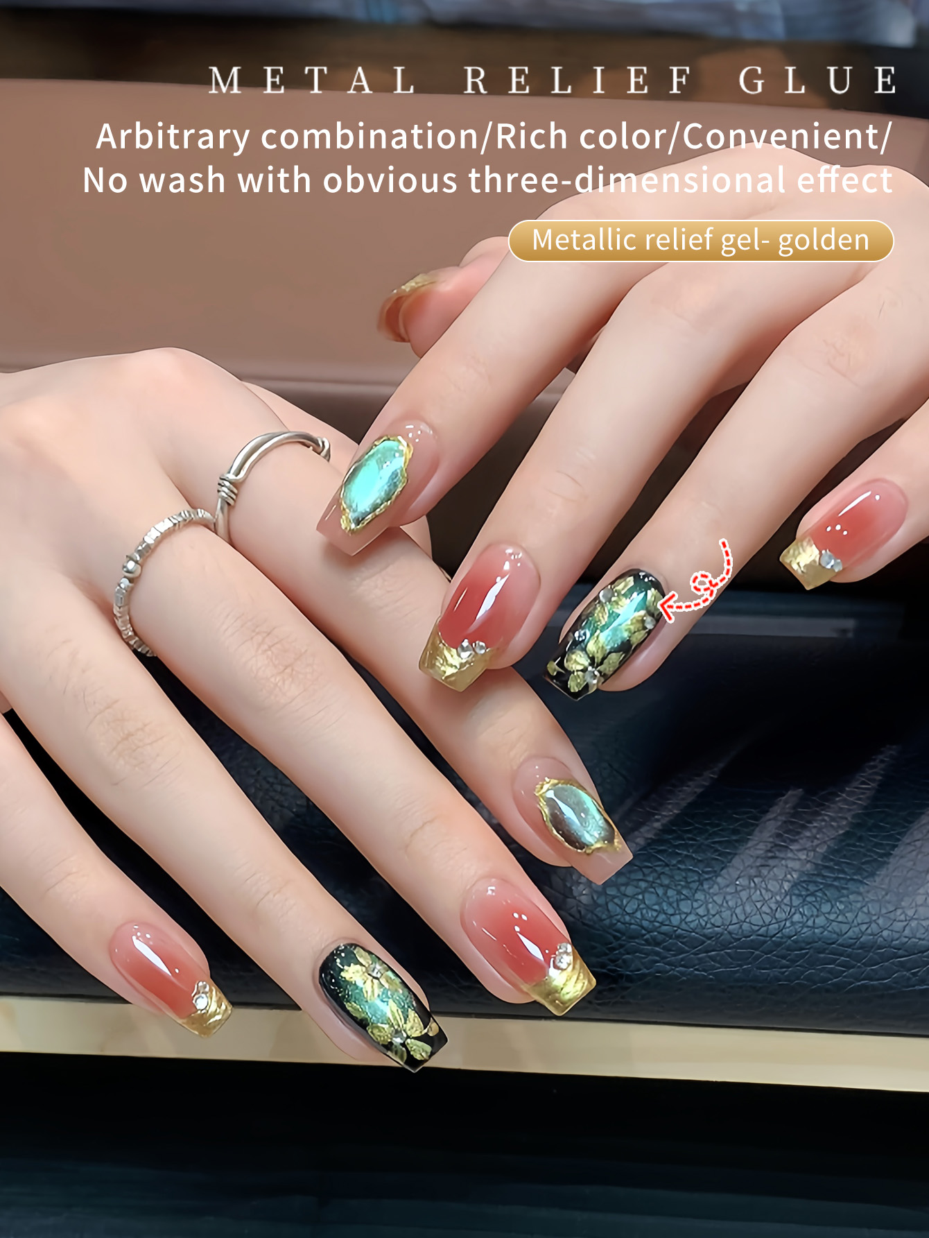 5g Nail Art Metal Relief Glue  - Nail Art Vintage ulasan dan harga