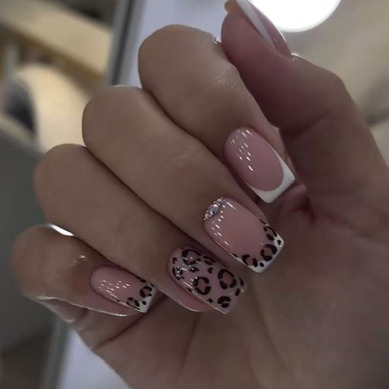 24pcs Finished Fake Nails Fren - Nail Art Simple ulasan dan harga