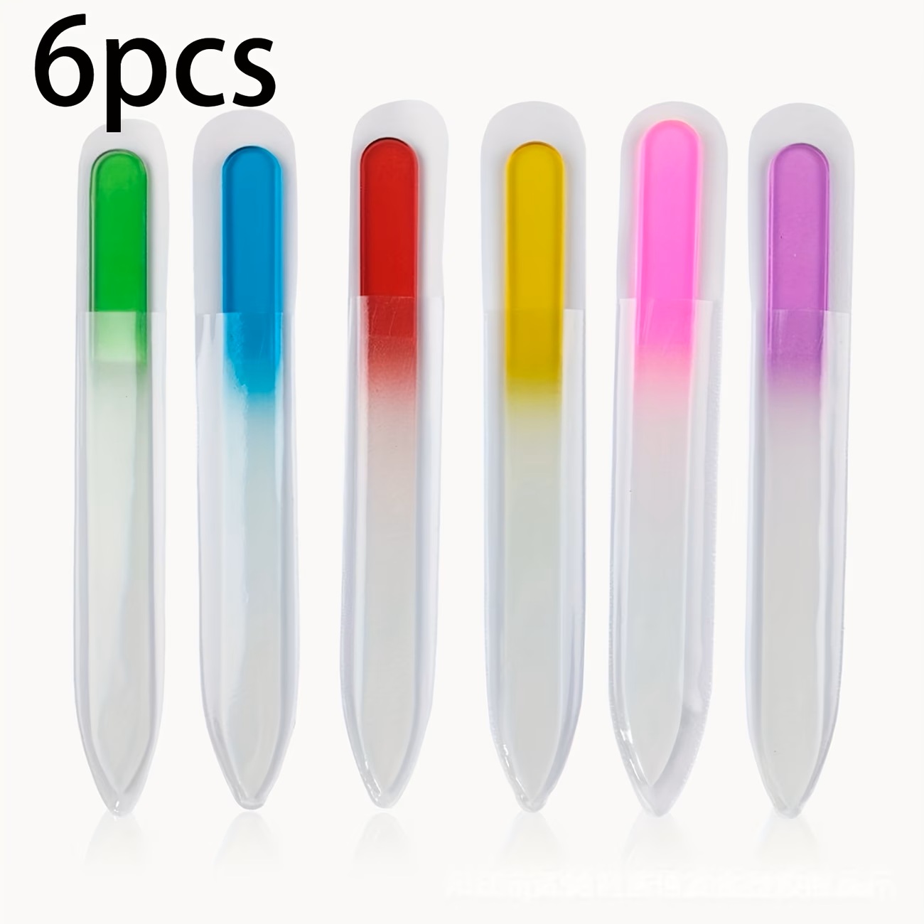 6pcs Crystal Glass Nail Files  - Nail Art Xl ulasan dan harga